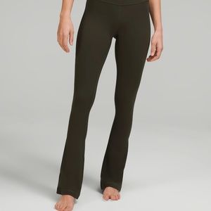 Lululemon High Rise Mini-Flare Pant 32" Dark Olive Size 12